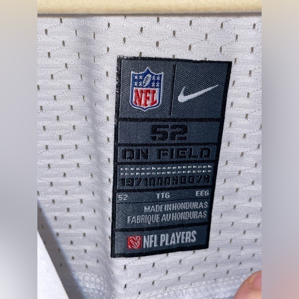 100% Authentic Nike On Field Donovan Wilson Jersey Stitched #06 Dallas Cowboys - Picture 6 of 11
